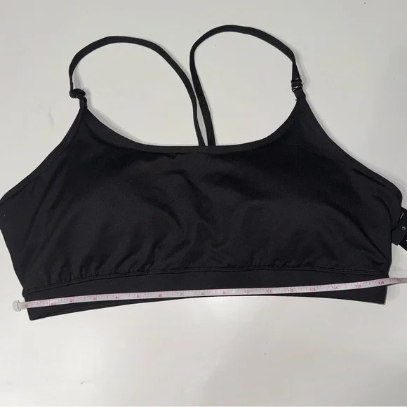 ideology 2x black sports bra | criss cross back | yoga + walking | nwt - Picture 6 of 6